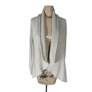 Wooden Ships Oatmeal Knit Cardigan Mohair Wool Womens Sz S/M